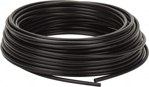 Coilhose Pneumatics - 0.17" ID x 1/4" OD, 100' Long, Polyethylene Tube - Black, 173 Max psi, -60 to 200°F - Exact Tooling