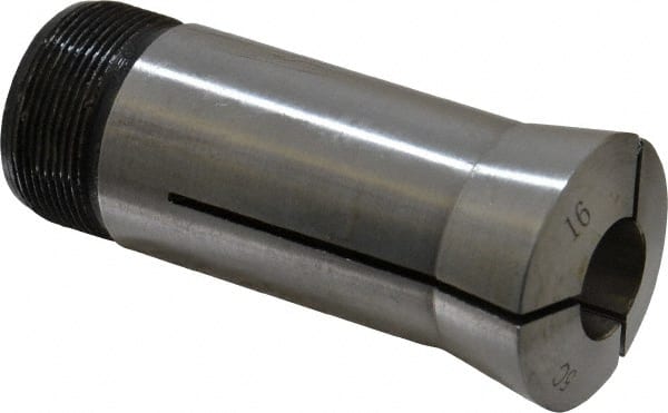 Interstate - 16 mm 5C Round Collet - 1.047-24 Internal Thread Size, Steel - Exact Tooling