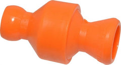 Loc-Line - 2 Piece, 1/4" ID Coolant Hose In-Line Valve - Female to Ball Connection, Acetal Copolymer Body, Unthreaded, Use with Loc-Line Modular Hose Systems - Exact Tooling