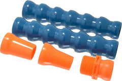 Loc-Line - 14" Hose Length, 3/4 & 5/8" Nozzle Diam, 3/4" Hose ID, Coolant Hose Kit - 3/4" NPT For Loc-Line Modular Hose Systems - Exact Tooling