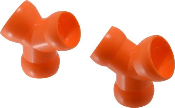 Loc-Line - 3/4" Hose Inside Diam, Coolant Hose Y-Fitting - For Use with Loc-Line Modular Hose System, 2 Pieces - Exact Tooling