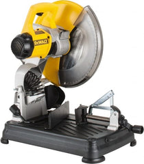 DeWALT - 14" Blade Diam, 1" Arbor Hole, Miter Multi-Cutter Metal Cutting Chop & Cutoff Saw - 1,300 RPM, 4 hp, 120 Volts, 1 Phase - Exact Tooling