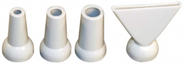 Cedarberg - 1/2" Hose Inside Diam x 1/16, 1/8, 2" (Flare), 1/4" (Round) Nozzle Diam, Coolant Hose Nozzle Kit - For Use with Snap-Loc Modular Hose System, 4 Pieces - Exact Tooling
