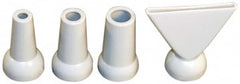 Cedarberg - 1/2" Hose Inside Diam x 1/16, 1/8, 2" (Flare), 1/4" (Round) Nozzle Diam, Coolant Hose Nozzle Kit - For Use with Snap-Loc Modular Hose System, 4 Pieces - Exact Tooling
