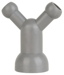 Cedarberg - 1/2" Hose Inside Diam, Coolant Hose Y-Fitting - For Use with Snap Together Hose System, 2 Pieces - Exact Tooling