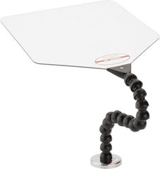 Cedarberg - Polycarbonate Flat Base & Shield - 12" Wide x 12" Long x 1/8" Thick, 12" Arm Reach, Magnetic Base, For General Purpose Use - Exact Tooling