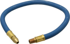 Coilhose Pneumatics - 24" Hose Length, 1/4" Nozzle Diam, 3/8" Hose ID, Coolant Hose - 1/4" NPT For Mist Coolant Systems - Exact Tooling