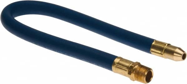 Coilhose Pneumatics - 24" Hose Length, 1/2" Nozzle Diam, 1/2" Hose ID, Coolant Hose - 1/2" NPT For Mist Coolant Systems - Exact Tooling