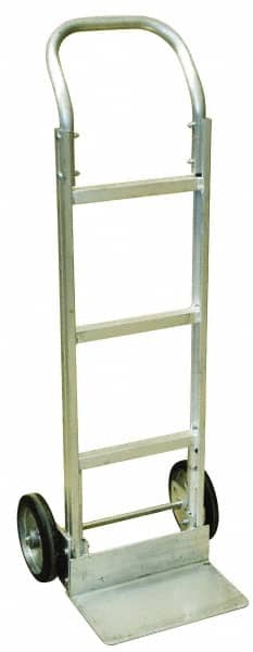 Harper Trucks - 600 Lb Capacity 52" OAH Hand Truck - Swept Back, Continuous Handle, Aluminum, Mold-On Rubber Wheels - Exact Tooling