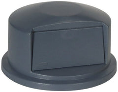 Rubbermaid - Round Lid for Use with 32 Gal Round Trash Cans - Gray, Polyethylene, For 2632 Brute Trash Cans - Exact Tooling