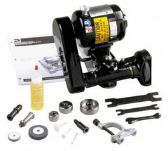 Dumore - Integral, Internal and External Spindle, Tool Post Grinder - 1/8, 8 to 14 Inch Lathe Swing Compatibility, 1/4 hp, 115 Volts, 3/8 Inch Spindle Hole Diameter - Exact Tooling