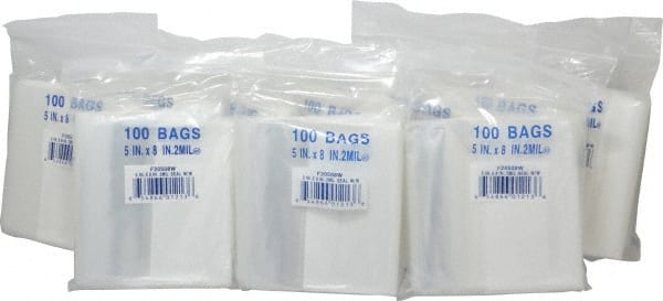 Value Collection - 5 x 8", 2 mil Self-Seal Polybags - Regular-Duty with White Marking Block - Exact Tooling
