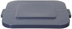 Rubbermaid - Square Lid for Use with 28 Gal Square Trash Cans - Gray, Polyethylene, For 3526 Brute Trash Cans - Exact Tooling