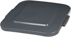 Rubbermaid - Square Lid for Use with 40 Gal Square Trash Cans - Gray, Polyethylene, For 3536 Brute Trash Cans - Exact Tooling