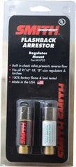 Miller-Smith - Regulator Mount Flashback Arrestor - For Use with Cutting and Welding Regulators - Exact Tooling