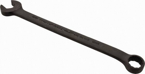 Proto - 15mm 12 Point Offset Combination Wrench - 15° Offset Angle, 9-5/32" OAL, Steel, Black Finish - Exact Tooling