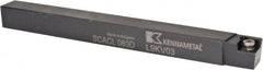 Kennametal - SCAC, Left Hand Cut, 10° Lead Angle, 1/2" Shank Height x 1/2" Shank Width, Neutral Rake Indexable Turning Toolholder - 6" OAL, CC..32.5. Insert Compatibility, Series Screw-On - Exact Tooling