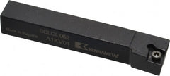 Kennametal - SCLC, Left Hand Cut, 5° Lead Angle, 3/8" Shank Height x 3/8" Shank Width, Neutral Rake Indexable Turning Toolholder - 2-1/2" OAL, CC..21.5. Insert Compatibility, Series Screw-On - Exact Tooling