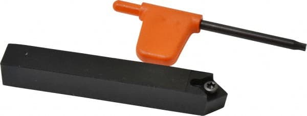Kennametal - SCMC, Neutral Cut, 0° Lead Angle, 1/2" Shank Height x 1/2" Shank Width, Neutral Rake Indexable Turning Toolholder - 3-1/2" OAL, CC..32.5. Insert Compatibility, Series Screw-On - Exact Tooling