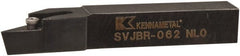 Kennametal - SVJB, Right Hand Cut, 3° Lead Angle, 3/8" Shank Height x 3/8" Shank Width, Neutral Rake Indexable Turning Toolholder - 2-1/2" OAL, VB..22. Insert Compatibility, Series Screw-On - Exact Tooling