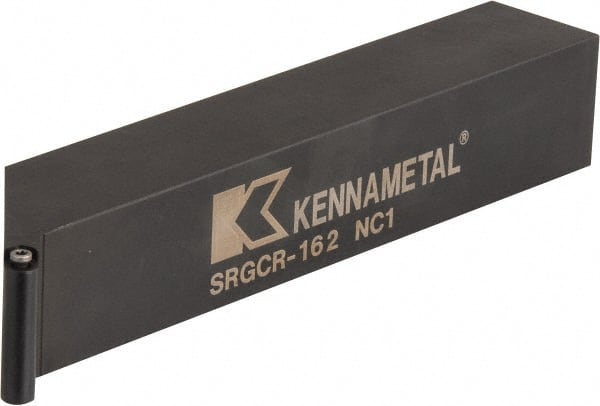 Kennametal - SRGC, Right Hand Cut, 1" Shank Height x 1" Shank Width, Neutral Rake Indexable Turning Toolholder - 6" OAL, RC..21.5. Insert Compatibility, Series Screw-On - Exact Tooling