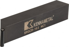 Kennametal - SRGC, Right Hand Cut, 1" Shank Height x 1" Shank Width, Neutral Rake Indexable Turning Toolholder - 6" OAL, RC..21.5. Insert Compatibility, Series Screw-On - Exact Tooling