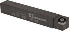 Kennametal - SCLC, Left Hand Cut, 5° Lead Angle, 5/8" Shank Height x 5/8" Shank Width, Neutral Rake Indexable Turning Toolholder - 4-1/2" OAL, CC..32.5. Insert Compatibility, Series Screw-On - Exact Tooling