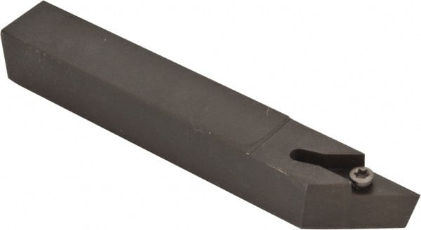Kennametal - SVAB, Right Hand Cut, 0° Lead Angle, 5/8" Shank Height x 5/8" Shank Width, Neutral Rake Indexable Turning Toolholder - 4-1/2" OAL, VB..33. Insert Compatibility, Series Screw-On - Exact Tooling