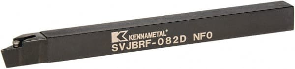 Kennametal - SVJB, Right Hand Cut, 3° Lead Angle, 1/2" Shank Height x 1/2" Shank Width, Neutral Rake Indexable Turning Toolholder - 6" OAL, VB..22. Insert Compatibility, Series Screw-On - Exact Tooling
