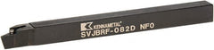 Kennametal - SVJB, Right Hand Cut, 3° Lead Angle, 1/2" Shank Height x 1/2" Shank Width, Neutral Rake Indexable Turning Toolholder - 6" OAL, VB..22. Insert Compatibility, Series Screw-On - Exact Tooling