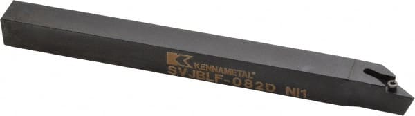 Kennametal - SVJB, Left Hand Cut, 3° Lead Angle, 1/2" Shank Height x 1/2" Shank Width, Neutral Rake Indexable Turning Toolholder - 6" OAL, VB..22. Insert Compatibility, Series Screw-On - Exact Tooling