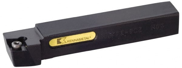 Kennametal - SCRP, Left Hand Cut, 15° Lead Angle, 3/8" Shank Height x 3/8" Shank Width, Positive Rake Indexable Turning Toolholder - 2-1/2" OAL, CP..21.5. Insert Compatibility, Series Screw-On - Exact Tooling