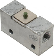 ARO/Ingersoll-Rand - 0.195 CV Rate & 7.5 CFM 3 Way Air Valve - Pin Plunger, Spring Return, 150 Max psi - Exact Tooling