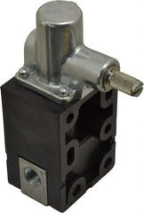 ARO/Ingersoll-Rand - 0.195 CV Rate & 7.5 CFM 3 Way Air Valve - Clockwise & Counterclockwise, Spring Return, 150 Max psi - Exact Tooling