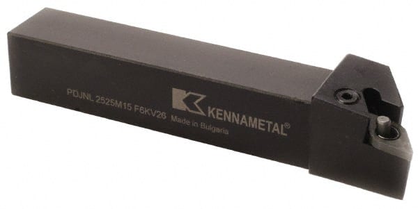 Kennametal - PDJN, Left Hand Cut, 3° Lead Angle, 32mm Shank Height x 32mm Shank Width, Negative Rake Indexable Turning Toolholder - 170mm OAL, DN..1506.. Insert Compatibility, Series Kenlever - Exact Tooling