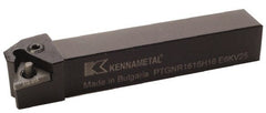 Kennametal - PTGN, Right Hand Cut, 0° Lead Angle, 25mm Shank Height x 25mm Shank Width, Negative Rake Indexable Turning Toolholder - 150mm OAL, TN..2204.. Insert Compatibility, Series Kenlever - Exact Tooling
