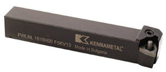 Kennametal - PWLN, Left Hand Cut, 5° Lead Angle, 20mm Shank Height x 20mm Shank Width, Negative Rake Indexable Turning Toolholder - 125mm OAL, WN..0604.. Insert Compatibility, Series Kenlever - Exact Tooling