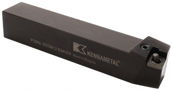 Kennametal - PSBN, Left Hand Cut, 15° Lead Angle, 32mm Shank Height x 32mm Shank Width, Negative Rake Indexable Turning Toolholder - 170mm OAL, SN..1906.. Insert Compatibility, Series Kenlever - Exact Tooling