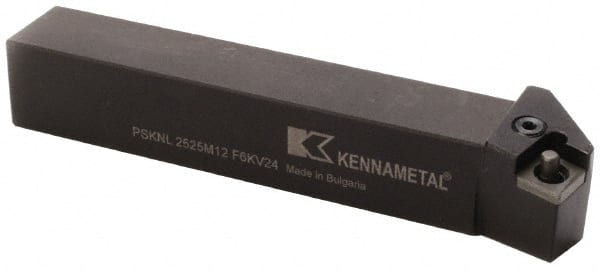 Kennametal - PSKN, Right Hand Cut, 0° Lead Angle, 32mm Shank Height x 32mm Shank Width, Negative Rake Indexable Turning Toolholder - 170mm OAL, SN..1906.. Insert Compatibility, Series Kendex - Exact Tooling