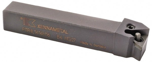 Kennametal - PCLN, Left Hand Cut, 5° Lead Angle, 32mm Shank Height x 25mm Shank Width, Negative Rake Indexable Turning Toolholder - 170mm OAL, CN..1606.. Insert Compatibility, Series Kenlever - Exact Tooling