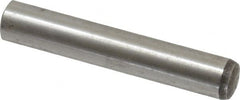 Value Collection - 10mm Diam x 60mm Pin Length Alloy Steel Standard Dowel Pin - C 58-62 Hardness, 37,100 Lb Breaking Strength, 1 Rounded End - Exact Tooling