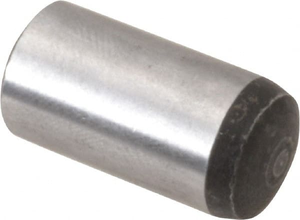 Value Collection - 12mm Diam x 25mm Pin Length Alloy Steel Standard Dowel Pin - C 58-62 Hardness, 53,400 Lb Breaking Strength, 1 Rounded End - Exact Tooling