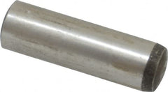 Value Collection - 12mm Diam x 40mm Pin Length Alloy Steel Standard Dowel Pin - C 58-62 Hardness, 53,400 Lb Breaking Strength, 1 Rounded End - Exact Tooling