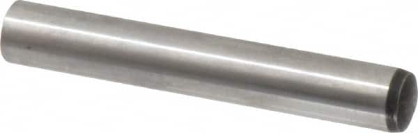 Value Collection - 12mm Diam x 80mm Pin Length Alloy Steel Standard Dowel Pin - C 58-62 Hardness, 53,400 Lb Breaking Strength, 1 Rounded End - Exact Tooling