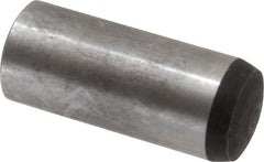 Value Collection - 16mm Diam x 40mm Pin Length Alloy Steel Standard Dowel Pin - C 58-62 Hardness, 94,900 Lb Breaking Strength, 1 Rounded End - Exact Tooling