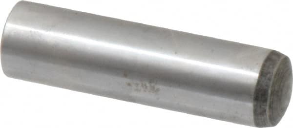 Value Collection - 16mm Diam x 60mm Pin Length Alloy Steel Standard Dowel Pin - C 58-62 Hardness, 94,900 Lb Breaking Strength, 1 Rounded End - Exact Tooling