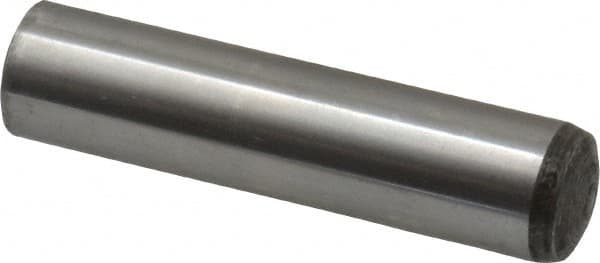 Value Collection - 16mm Diam x 70mm Pin Length Alloy Steel Standard Dowel Pin - C 58-62 Hardness, 94,900 Lb Breaking Strength, 1 Rounded End - Exact Tooling