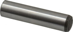 Value Collection - 16mm Diam x 70mm Pin Length Alloy Steel Standard Dowel Pin - C 58-62 Hardness, 94,900 Lb Breaking Strength, 1 Rounded End - Exact Tooling