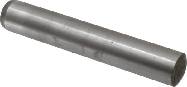 Value Collection - 20mm Diam x 120mm Pin Length Alloy Steel Standard Dowel Pin - C 58-62 Hardness, 148,000 Lb Breaking Strength, 1 Rounded End - Exact Tooling