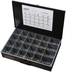 Value Collection - 250 Piece, Inch, Steel Grease Fitting Set - Exact Tooling